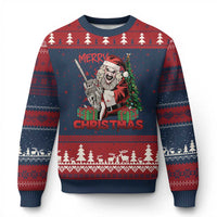 Terrifier Santa Xmas Horror Movie Ugly Christmas Sweater - Wonder Print Shop