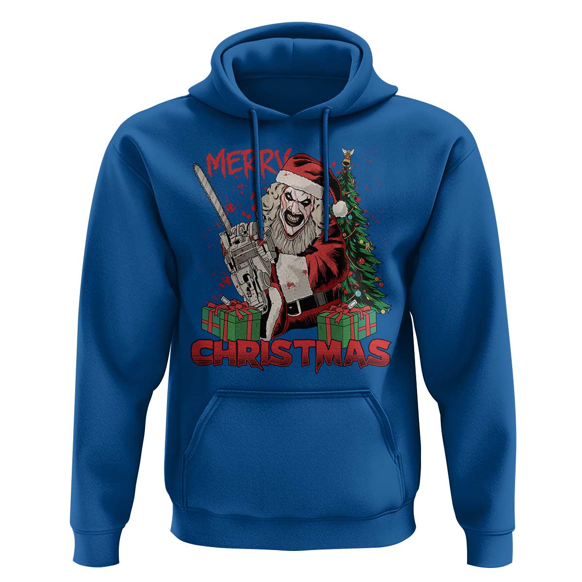 Terrifier Santa Christmas Horror Movie Hoodie - Wonder Print Shop