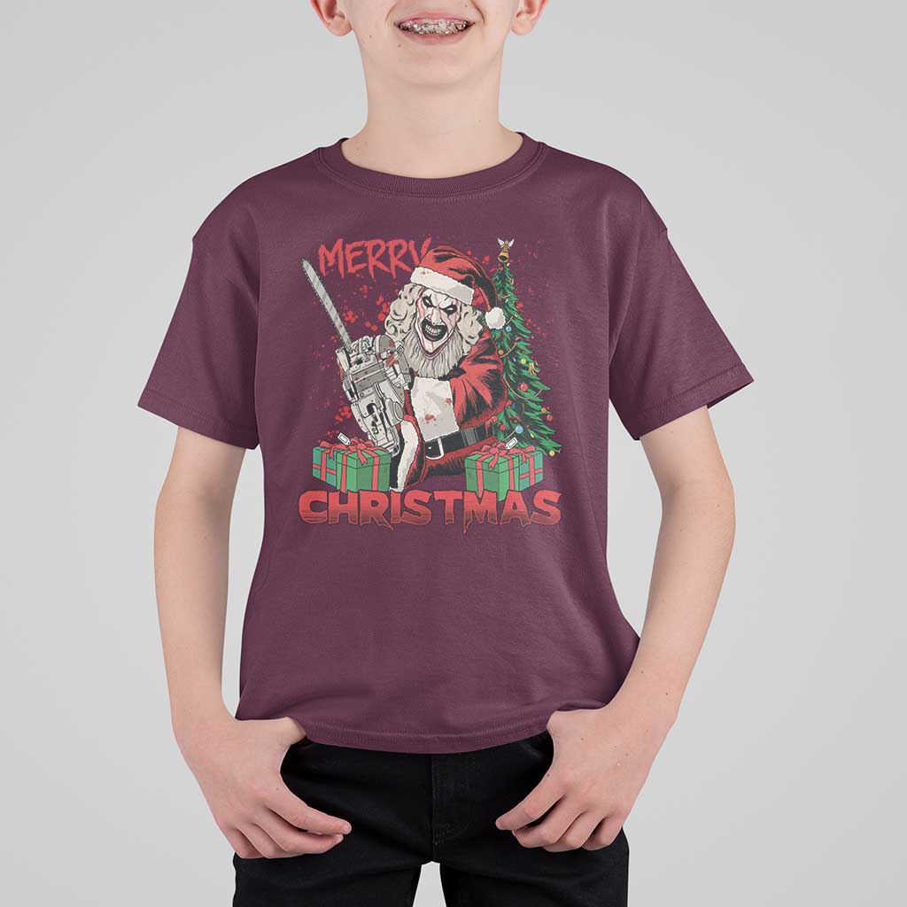 Terrifier Santa Christmas Horror Movie T Shirt For Kid - Wonder Print Shop