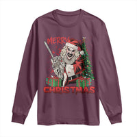 Terrifier Santa Christmas Horror Movie Long Sleeve Shirt - Wonder Print Shop