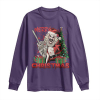 Terrifier Santa Christmas Horror Movie Long Sleeve Shirt - Wonder Print Shop
