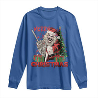 Terrifier Santa Christmas Horror Movie Long Sleeve Shirt - Wonder Print Shop