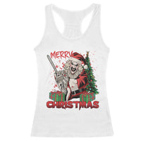 Terrifier Santa Christmas Horror Movie Racerback Tank Top - Wonder Print Shop