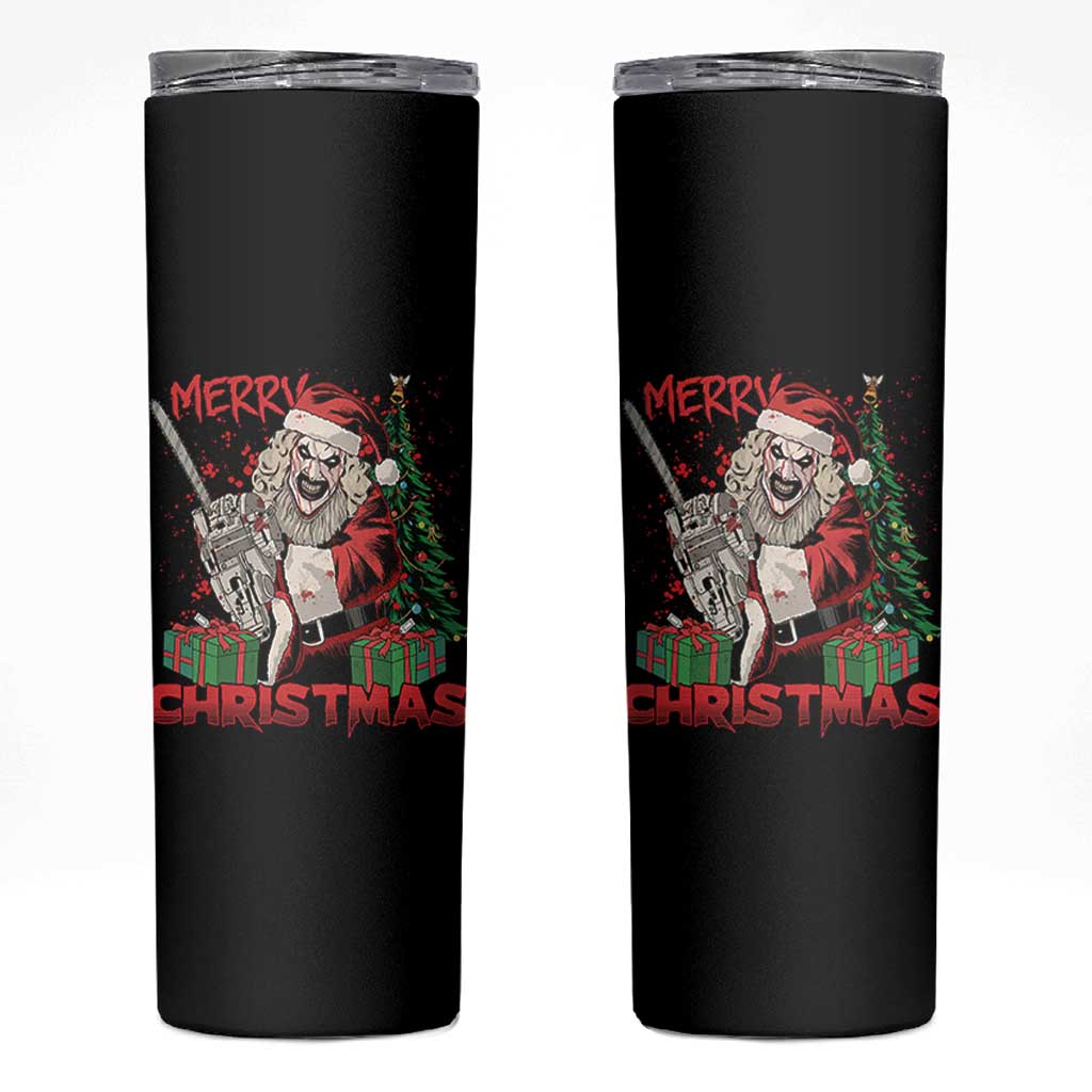 Terrifier Santa Christmas Horror Movie Skinny Tumbler - Wonder Print Shop