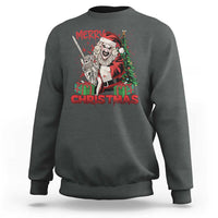 Terrifier Santa Christmas Horror Movie Sweatshirt - Wonder Print Shop