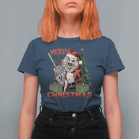 Terrifier Santa Christmas Horror Movie T Shirt For Women - Wonder Print Shop