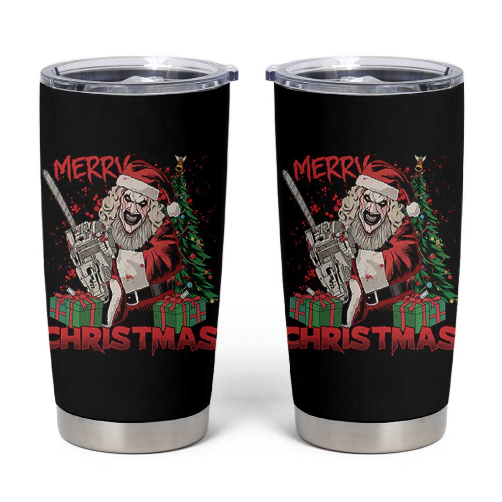 Terrifier Santa Christmas Horror Movie Tumbler Cup - Wonder Print Shop