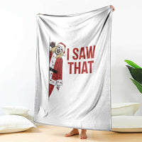Terrifier Santa Christmas Movie Throw Blanket I Saw That Meme - Wonder Print Shop
