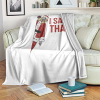 Terrifier Santa Christmas Movie Throw Blanket I Saw That Meme - Wonder Print Shop