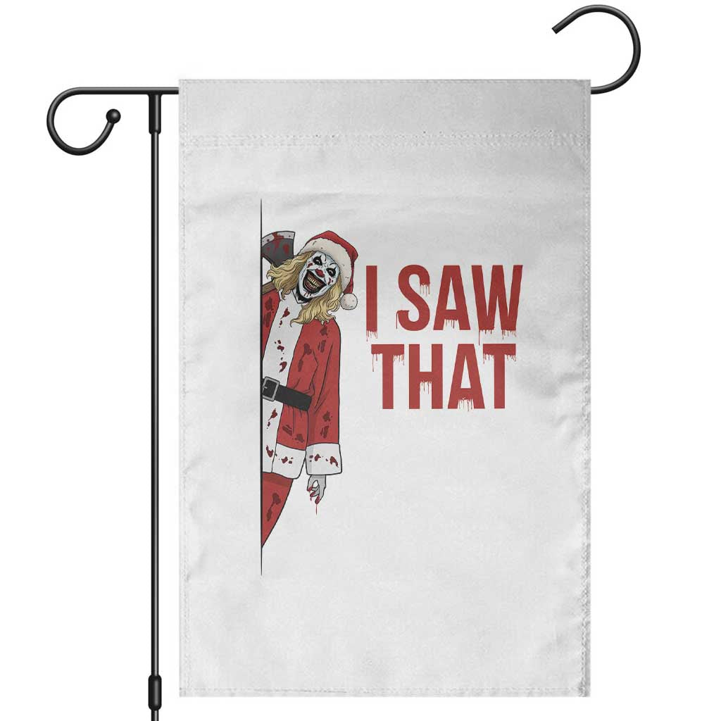 Terrifier Santa Christmas Movie Garden Flag I Saw That Meme - Wonder Print Shop