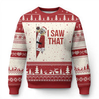 Terrifier Santa Xmas Movie Ugly Christmas Sweater I Saw That Meme - Wonder Print Shop