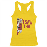 Terrifier Santa Christmas Movie Racerback Tank Top I Saw That Meme - Wonder Print Shop