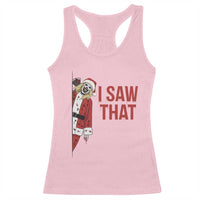 Terrifier Santa Christmas Movie Racerback Tank Top I Saw That Meme - Wonder Print Shop