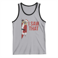 Terrifier Santa Christmas Movie Tank Top I Saw That Meme - Wonder Print Shop