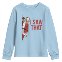 Terrifier Santa Christmas Movie Youth Sweatshirt I Saw That Meme - Wonder Print Shop