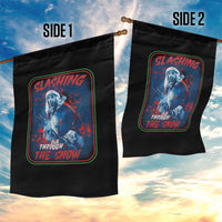 Terrifier Santa Christmas Garden Flag Slashing Through The Snow - Wonder Print Shop