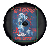 Terrifier Santa Christmas Spare Tire Cover Slashing Through The Snow - Wonder Print Shop