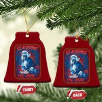 Terrifier Santa Christmas Ceramic Ornament Slashing Through The Snow - Wonder Print Shop