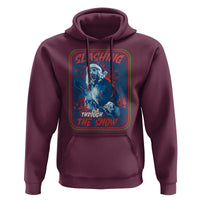 Terrifier Santa Christmas Hoodie Slashing Through The Snow - Wonder Print Shop