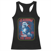 Terrifier Santa Christmas Racerback Tank Top Slashing Through The Snow - Wonder Print Shop