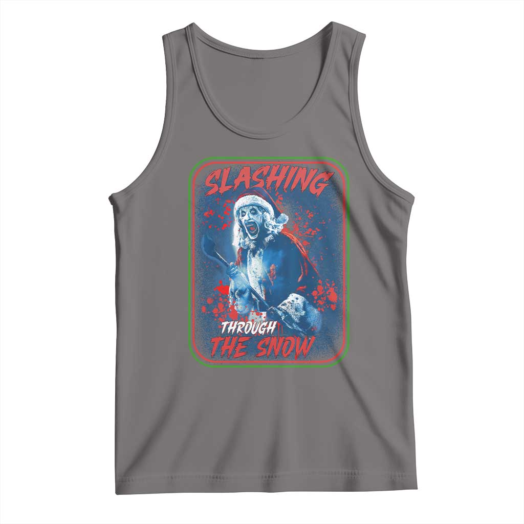 Terrifier Santa Christmas Tank Top Slashing Through The Snow - Wonder Print Shop