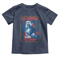 Terrifier Santa Christmas Toddler T Shirt Slashing Through The Snow - Wonder Print Shop
