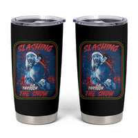Terrifier Santa Christmas Tumbler Cup Slashing Through The Snow - Wonder Print Shop