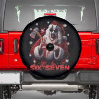 67 Terrifier Santa Horror Christmas Spare Tire Cover Funny Six Seven Meme Holiday Movie - Wonder Print Shop