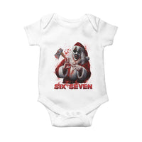 67 Terrifier Santa Horror Christmas Baby Onesie Funny Six Seven Meme Holiday Movie - Wonder Print Shop