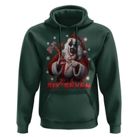 67 Terrifier Santa Horror Christmas Hoodie Funny Six Seven Meme Holiday Movie - Wonder Print Shop