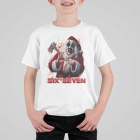 67 Terrifier Santa Horror Christmas T Shirt For Kid Funny Six Seven Meme Holiday Movie - Wonder Print Shop