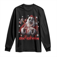 67 Terrifier Santa Horror Christmas Long Sleeve Shirt Funny Six Seven Meme Holiday Movie - Wonder Print Shop
