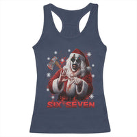 67 Terrifier Santa Horror Christmas Racerback Tank Top Funny Six Seven Meme Holiday Movie - Wonder Print Shop