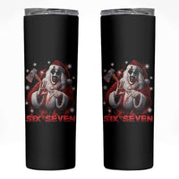 67 Terrifier Santa Horror Christmas Skinny Tumbler Funny Six Seven Meme Holiday Movie - Wonder Print Shop
