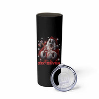 67 Terrifier Santa Horror Christmas Skinny Tumbler Funny Six Seven Meme Holiday Movie - Wonder Print Shop