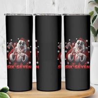 67 Terrifier Santa Horror Christmas Skinny Tumbler Funny Six Seven Meme Holiday Movie - Wonder Print Shop