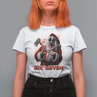 67 Terrifier Santa Horror Christmas T Shirt For Women Funny Six Seven Meme Holiday Movie - Wonder Print Shop