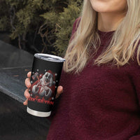 67 Terrifier Santa Horror Christmas Tumbler Cup Funny Six Seven Meme Holiday Movie - Wonder Print Shop
