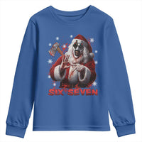 67 Terrifier Santa Horror Christmas Youth Sweatshirt Funny Six Seven Meme Holiday Movie - Wonder Print Shop