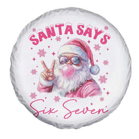 67 Six Seven Pink Santa Christmas Meme Spare Tire Cover - Wonder Print Shop
