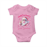 67 Six Seven Pink Santa Christmas Meme Baby Onesie - Wonder Print Shop