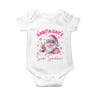 67 Six Seven Pink Santa Christmas Meme Baby Onesie - Wonder Print Shop