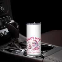 67 Six Seven Pink Santa Christmas Meme Skinny Tumbler - Wonder Print Shop