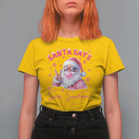 67 Six Seven Pink Santa Christmas Meme T Shirt For Women - Wonder Print Shop