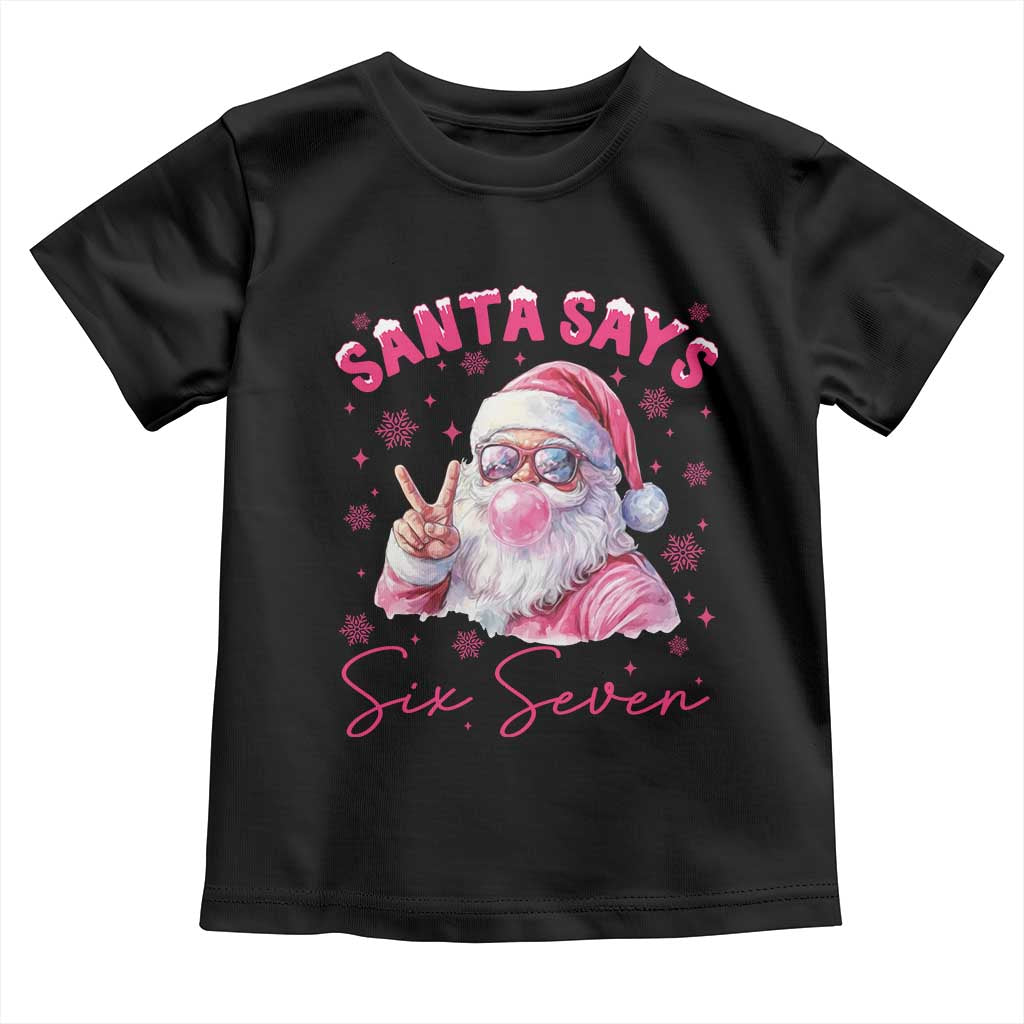 67 Six Seven Pink Santa Christmas Meme Toddler T Shirt - Wonder Print Shop