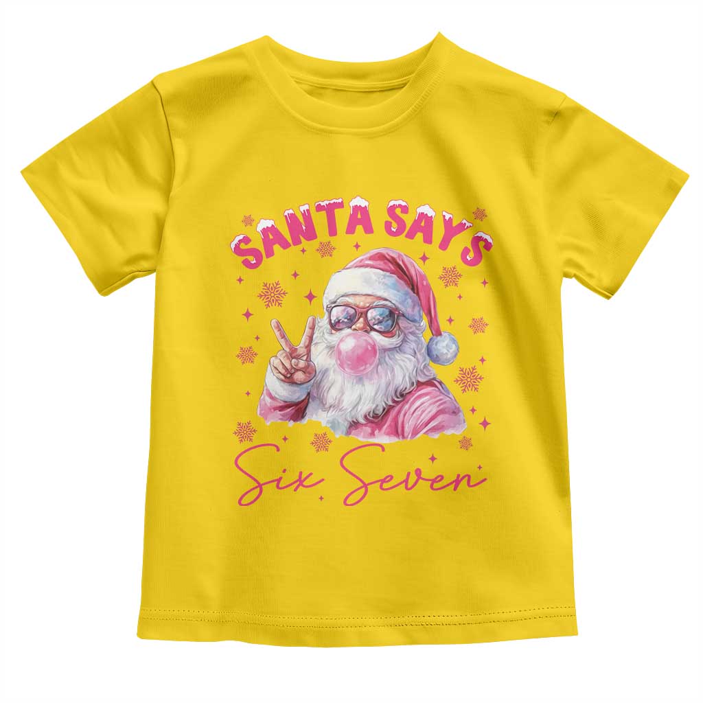 67 Six Seven Pink Santa Christmas Meme Toddler T Shirt - Wonder Print Shop