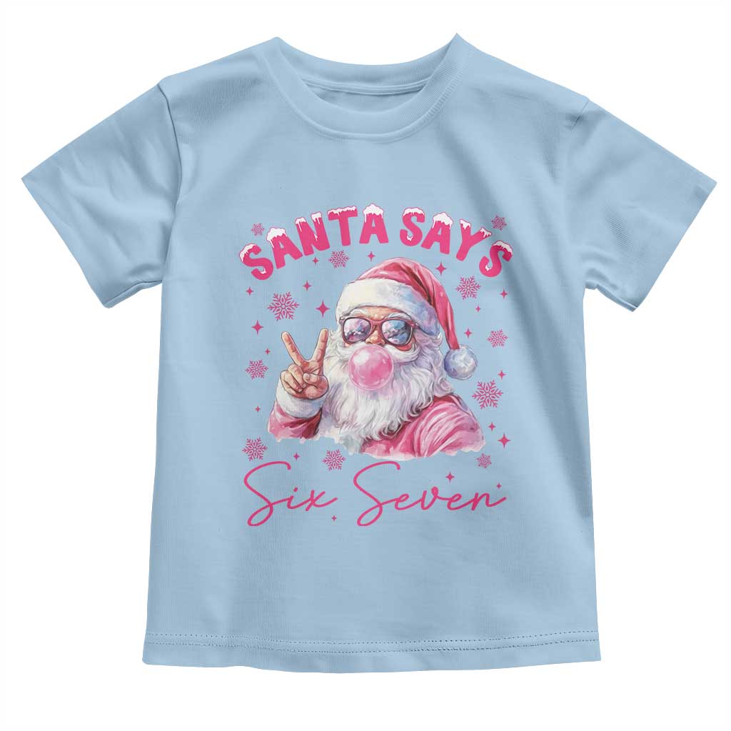 67 Six Seven Pink Santa Christmas Meme Toddler T Shirt - Wonder Print Shop