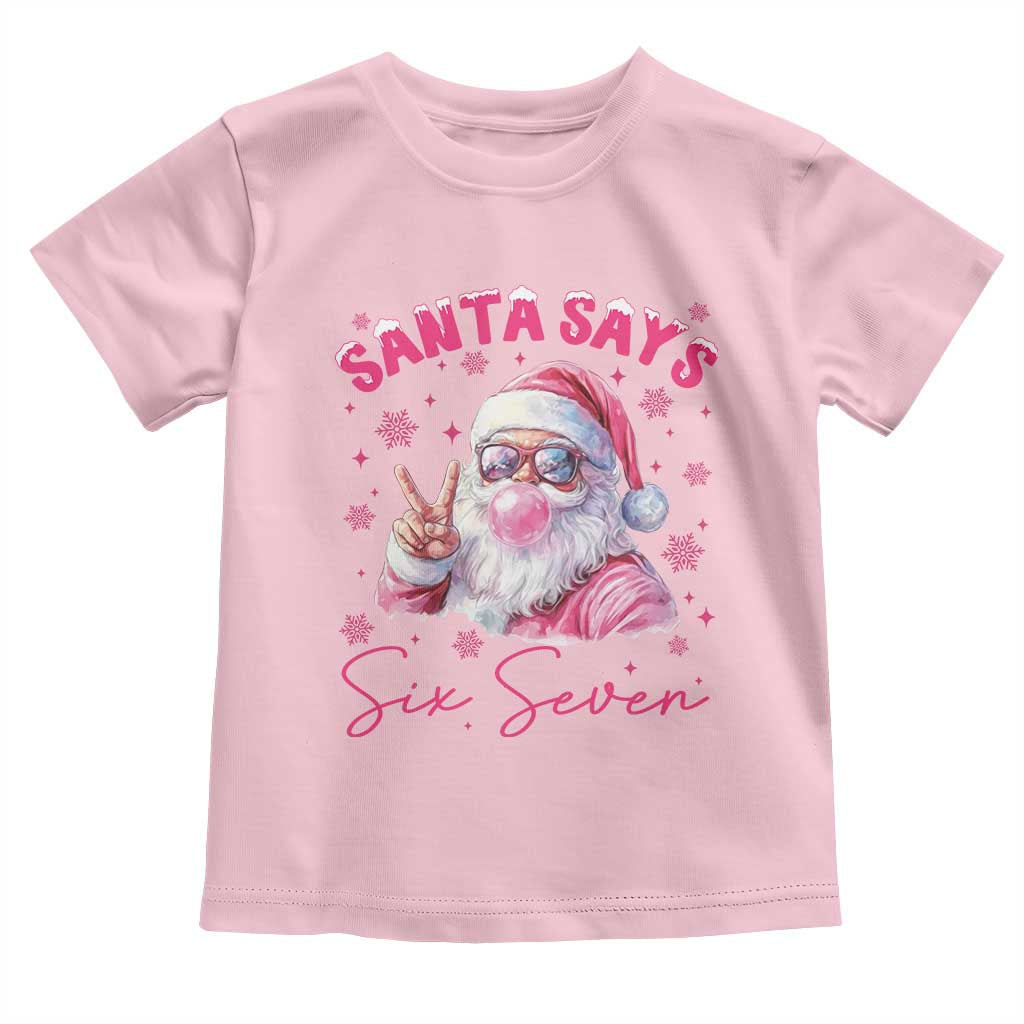 67 Six Seven Pink Santa Christmas Meme Toddler T Shirt - Wonder Print Shop