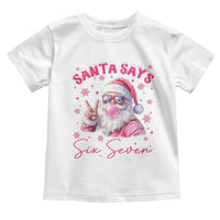 67 Six Seven Pink Santa Christmas Meme Toddler T Shirt - Wonder Print Shop