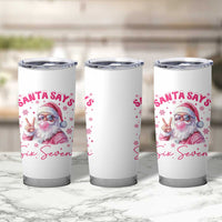 67 Six Seven Pink Santa Christmas Meme Tumbler Cup - Wonder Print Shop